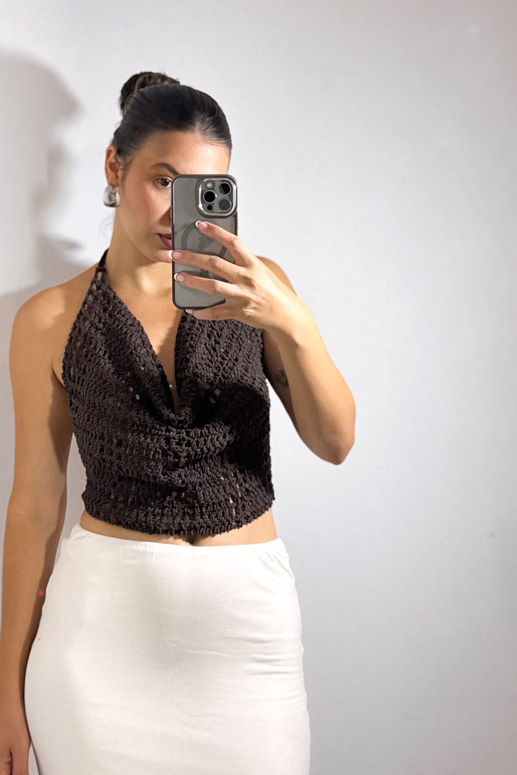 Blusa Multiformas Ponto Vazado