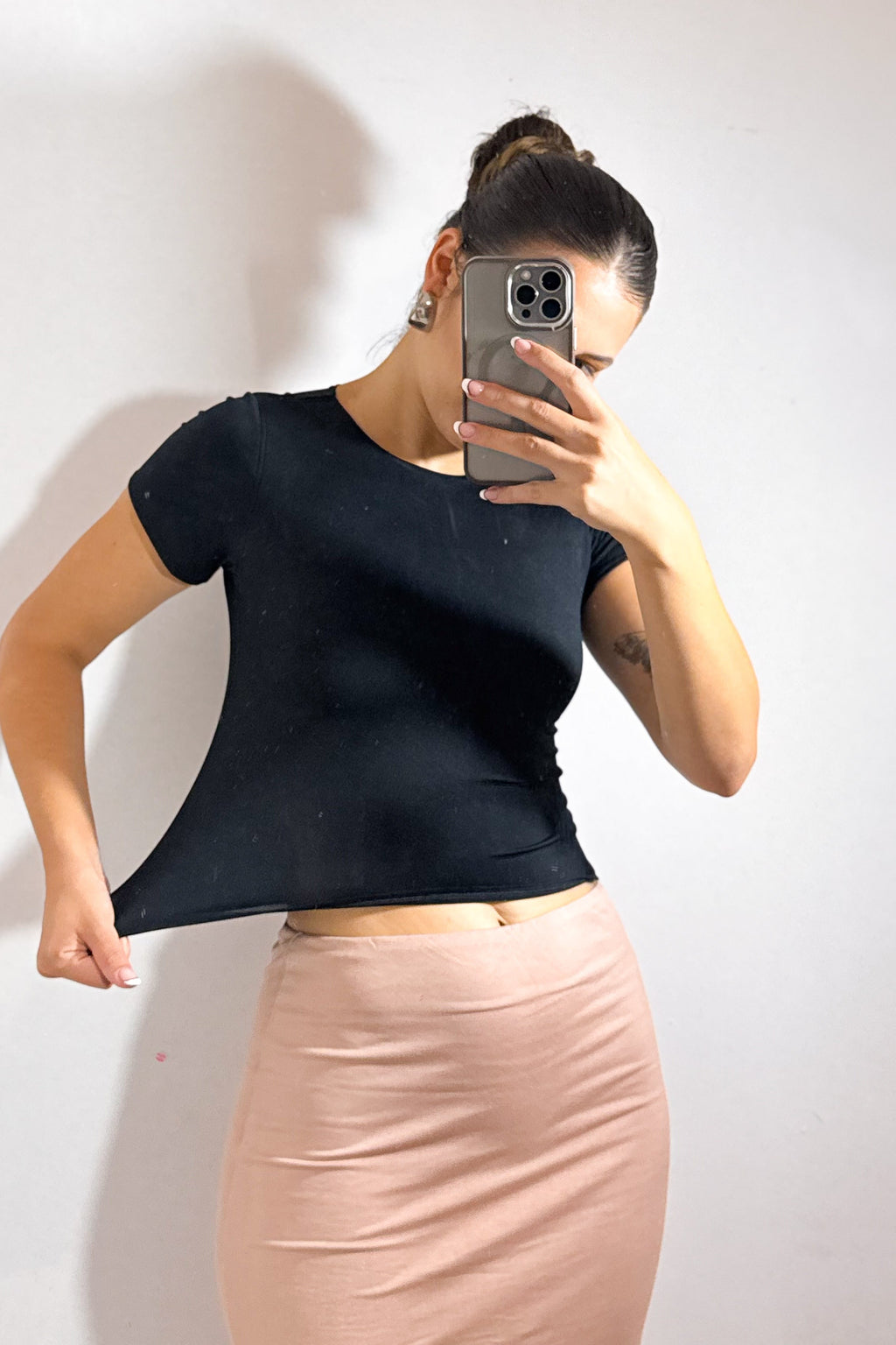 Baby Tee Suplex com Toque de Poliamida