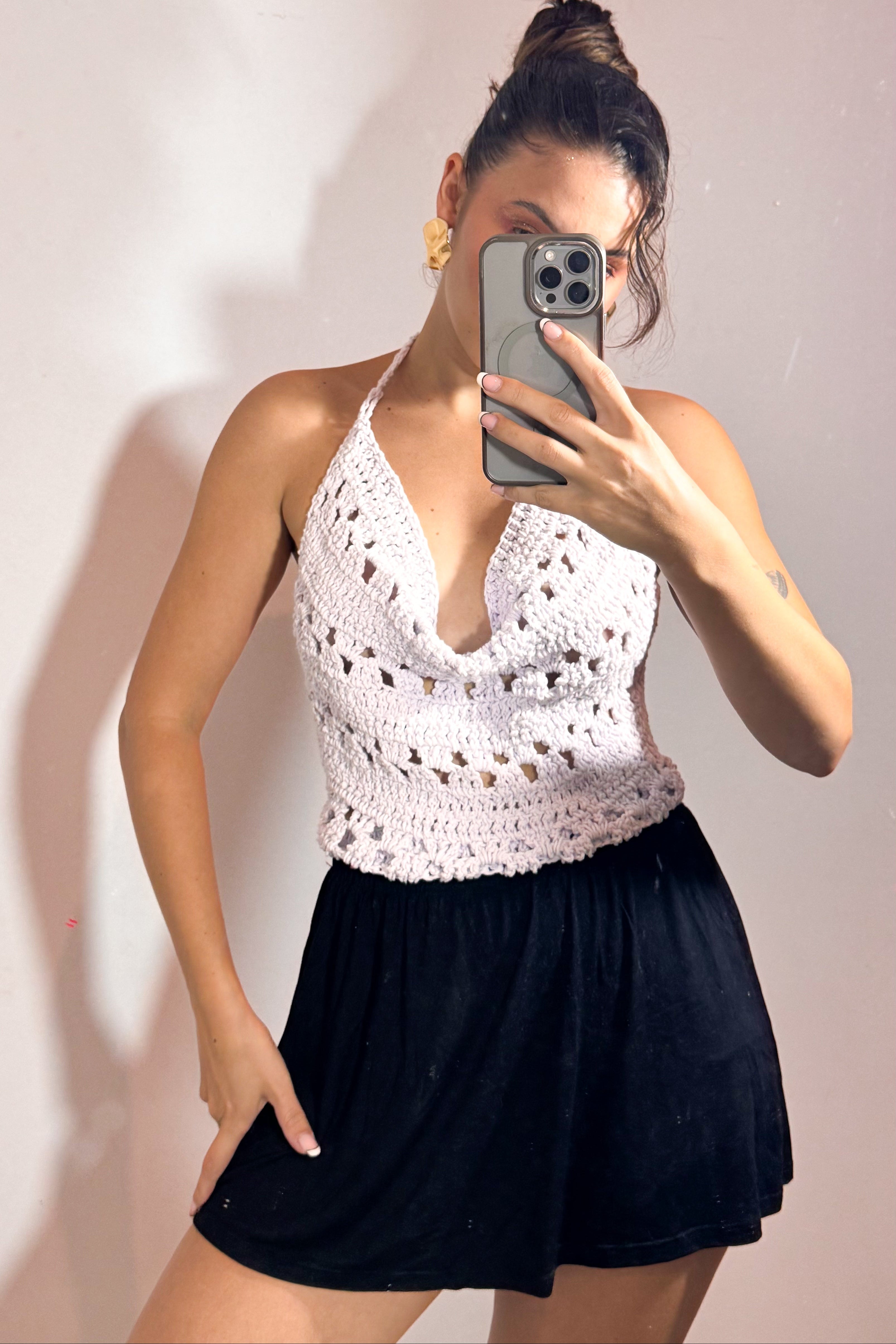 Blusa Crochê Branca