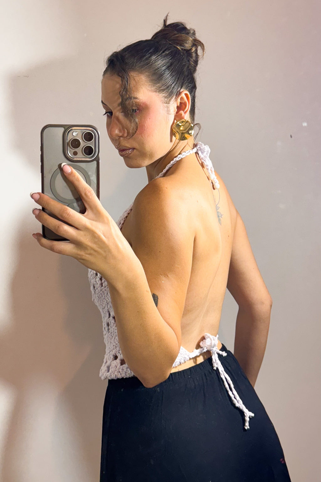 Blusa Crochê Branca