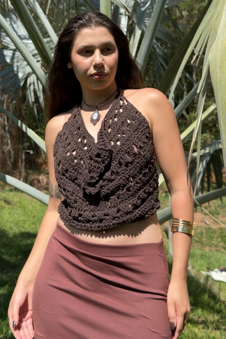 Blusa Multiformas Ponto Vazado